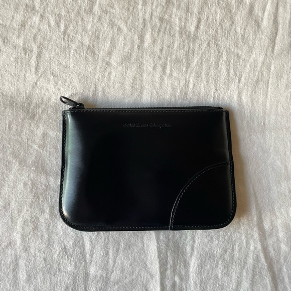 Authentic comme des garcons patent leather coin pouch / wallet - Picture 1 of 6